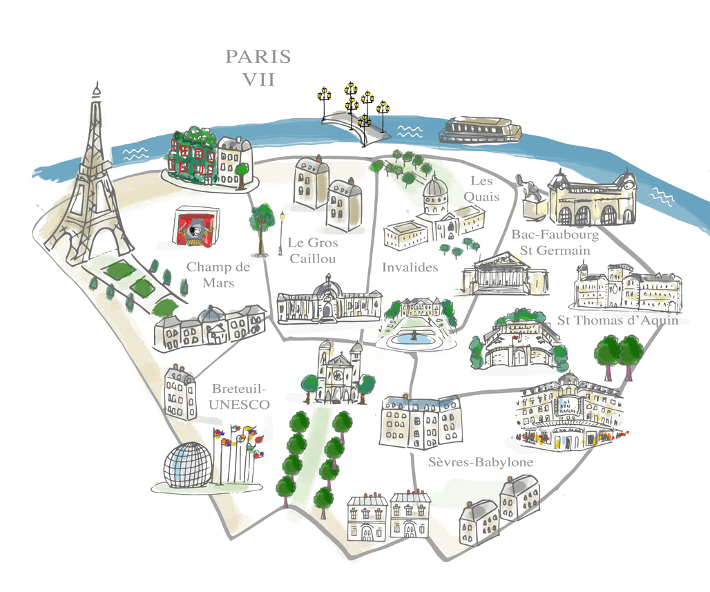 Carte du 7ème arrondissement